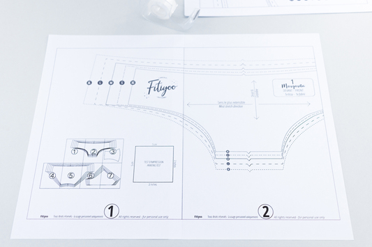 superimpose lines lingerie sewing pattern