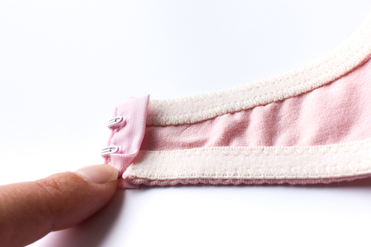 insert fabric inside hook bra lingerie making