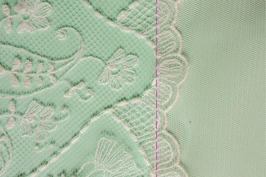 sew lace with another fabric
