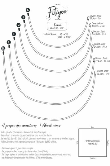 How to choose and cut an underwire ?