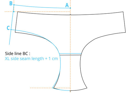 lingerie sewing pattern grading calculation
