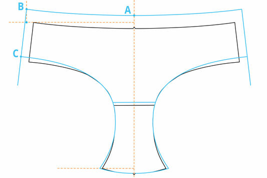 lingerie pattern making panty grading
