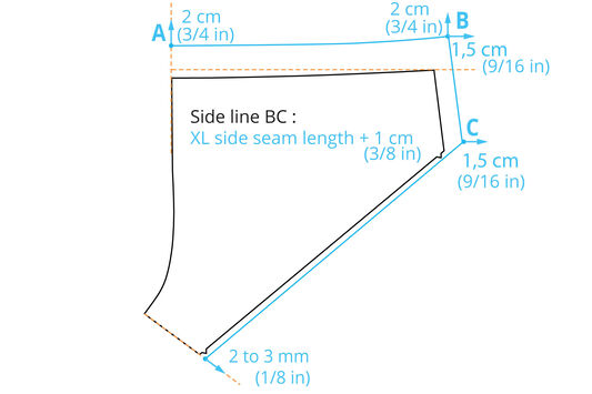 add size panty lingerie pattern