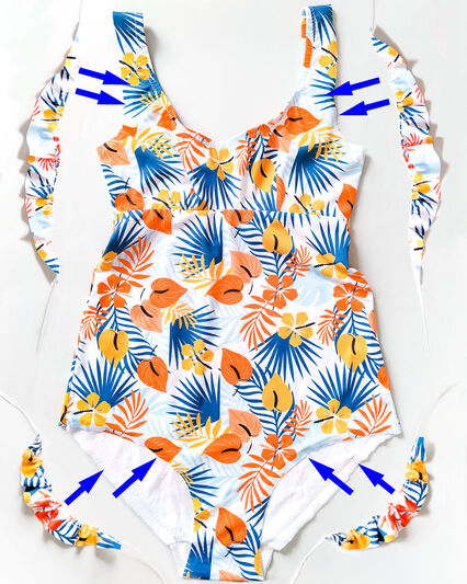 coudre fronces maillot de bain