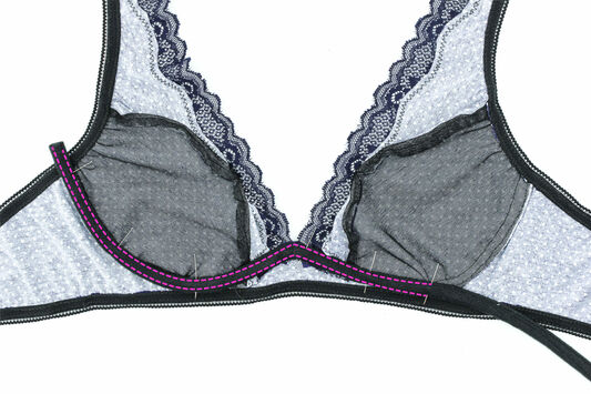 sewing wire casing bra lingerie