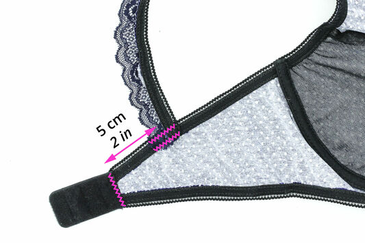 coudre bretelle et agrafage soutien-gorge