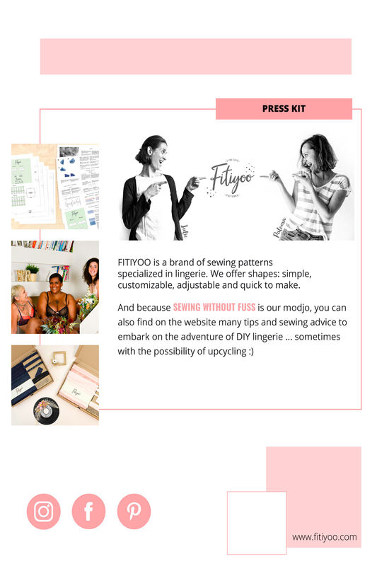 press kit fitiyoo lingerie DIY