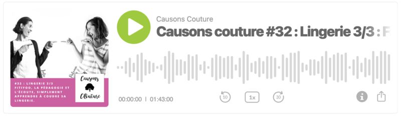 podcast couture Fitiyoo lingerie